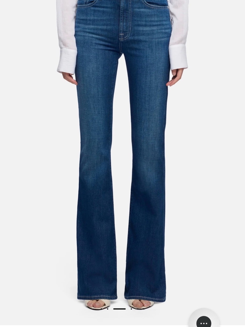 7 for all Mankind Italian fabric collection - High-Rise Dark Blue Bootcut Jeans
